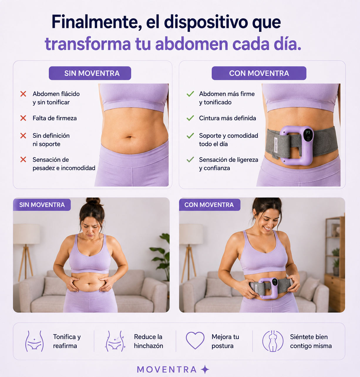 Cinturón de Drenaje Linfático y Masaje Abdominal